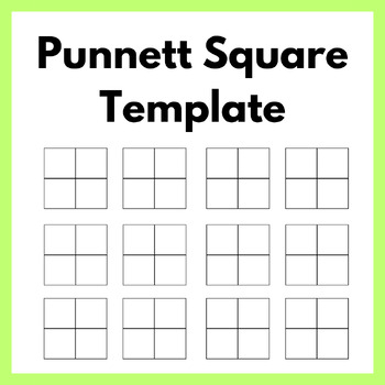 Preview of Punnett Square Template
