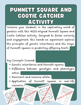 Preview of Punnett Square and Cootie Catcher Activity