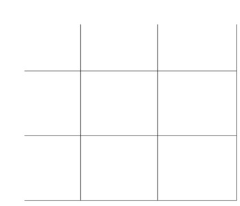 Preview of Punnett Square grid -  thin lines
