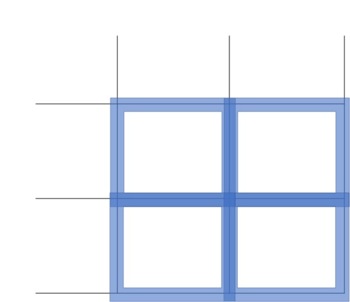 Preview of Punnett Square - thicker lines
