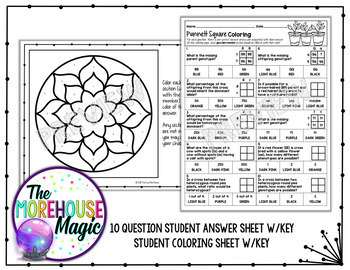 Punnett Squares Color By Number Science Color By Number Tpt