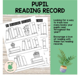 Pupil Reading Record - Bookshelves Printable