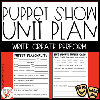 Preview of Puppet Show Unit Plan
