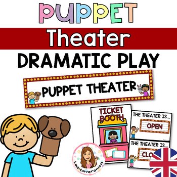 Preview of Puppet Theater Dramatic Play. English