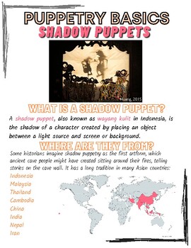 Preview of Puppetry Unit - Shadow Puppets