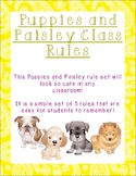 Puppies and Paisley Class Rules