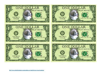 Preview of Puppy Bucks:  $1 (Class Money)