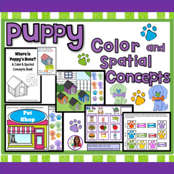 Preview of Puppy Color & Spatial Concepts