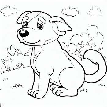Puppy Coloring Pages #2 by Nickalos McDaniel | TPT