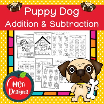 Preview of Puppy Dog Addition and Subtraction