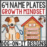 Puppy Dog Desk Name Plates Smart Goals Growth Mindset