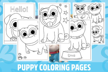 coloring pages puppy dog pals