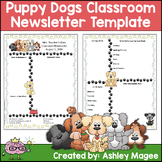 Puppy Dogs Editable Classroom Newsletter Template