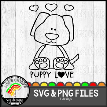 Download Puppy Love Svg Design By Amy And Sarah S Svg Designs Tpt