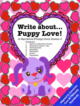 Preview of Valentine's Day Narrative Story Writing Prompt Common Core 2nd 3rd 4th 5th