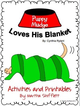 Preview of Puppy Mudge Loves His Blanket Activities and Printables