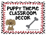 Puppy Theme Classroom Decor Pack