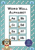 Puppy Theme Word Wall Alphabet