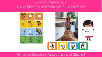 Preview of Puppy Colourful Semantics Sentence Builders - Part 2