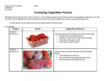 Preview of Purchasing Produce Practice