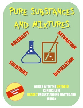 Preview of PURE SUBSTANCES and MIXTURES - a Grade 7 Science Unit