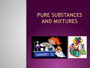 Preview of Pure Substances and Mixtures Powerpoint