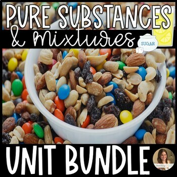 Preview of Pure Substances and Mixtures Unit Bundle - Editable and Google Slides™