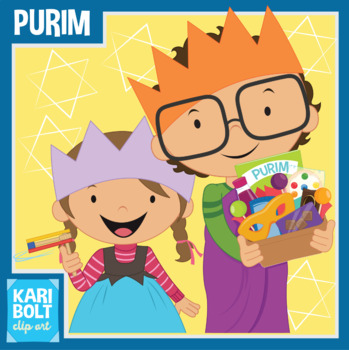 Preview of Purim Celebration Clip Art