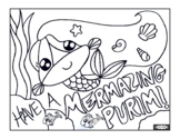 Purim Coloring Pages: Hamentaschen Wearing Costumes!