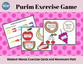 Purim Exercise Game - Mishloach Manot Exercise Cards and M
