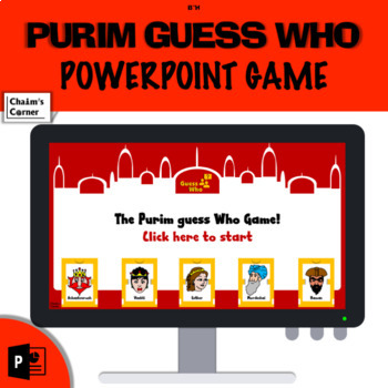 Preview of Purim Guess Who PowerPoint Game