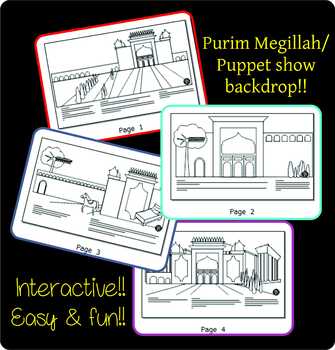 Preview of Purim: Interactive Megillah / Presented as a story backdrop.