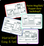 Purim: Interactive Megillah / Presented as a story backdrop.