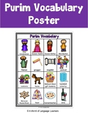 Purim Vocabulary Poster