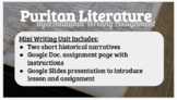Puritan Literature Informational Writing Assignment 