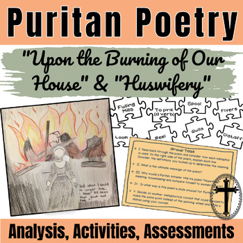 Preview of Puritan Poetry: Huswifery & Upon the Burning of Our House Tasks, Quiz