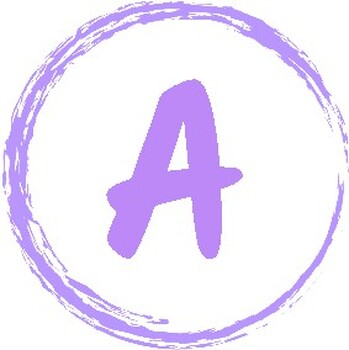 Preview of Purple Brushstroke ABCs