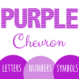 Purple Chevron Letters