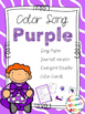 Purple Color Song {A Mini-Unit} by Kristine Weiner | TpT