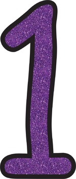 Purple Glitter Characters * Alphabet * Numbers * Symbols * Punctuation