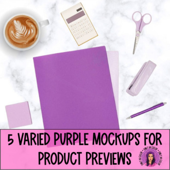 Preview of Purple Mockups For TPT Sellers Marketing and Advertising