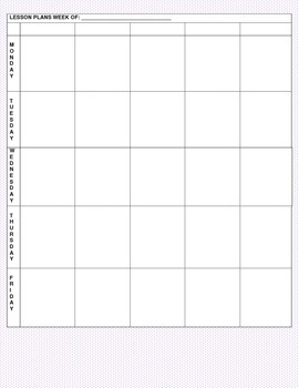 Preview of Purple Polka Dot Lesson Planner