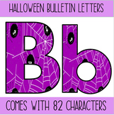 Purple Spider Web/Halloween Bulletin Board Letters