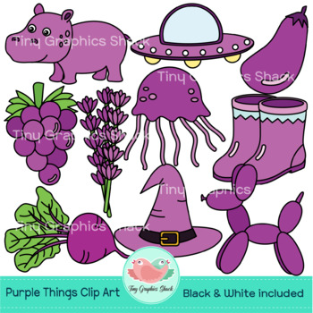 Purple Things • Color Clip Art • SpeakEazySLP