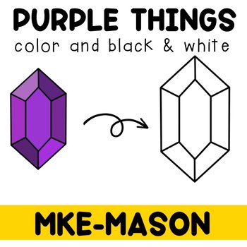 Purple Things Clipart by MKE Mason | TPT