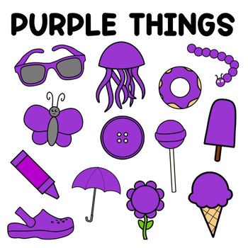Purple Things Clipart by MKE Mason | TPT