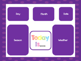 Purple Today Is....Mat, Cards, Labels. Preschool-Kindergar