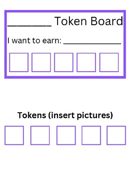 Preview of Purple Token Board