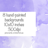 Purple Watercolour Backgrounds