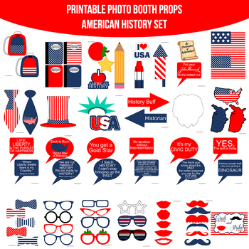 american photo booth props